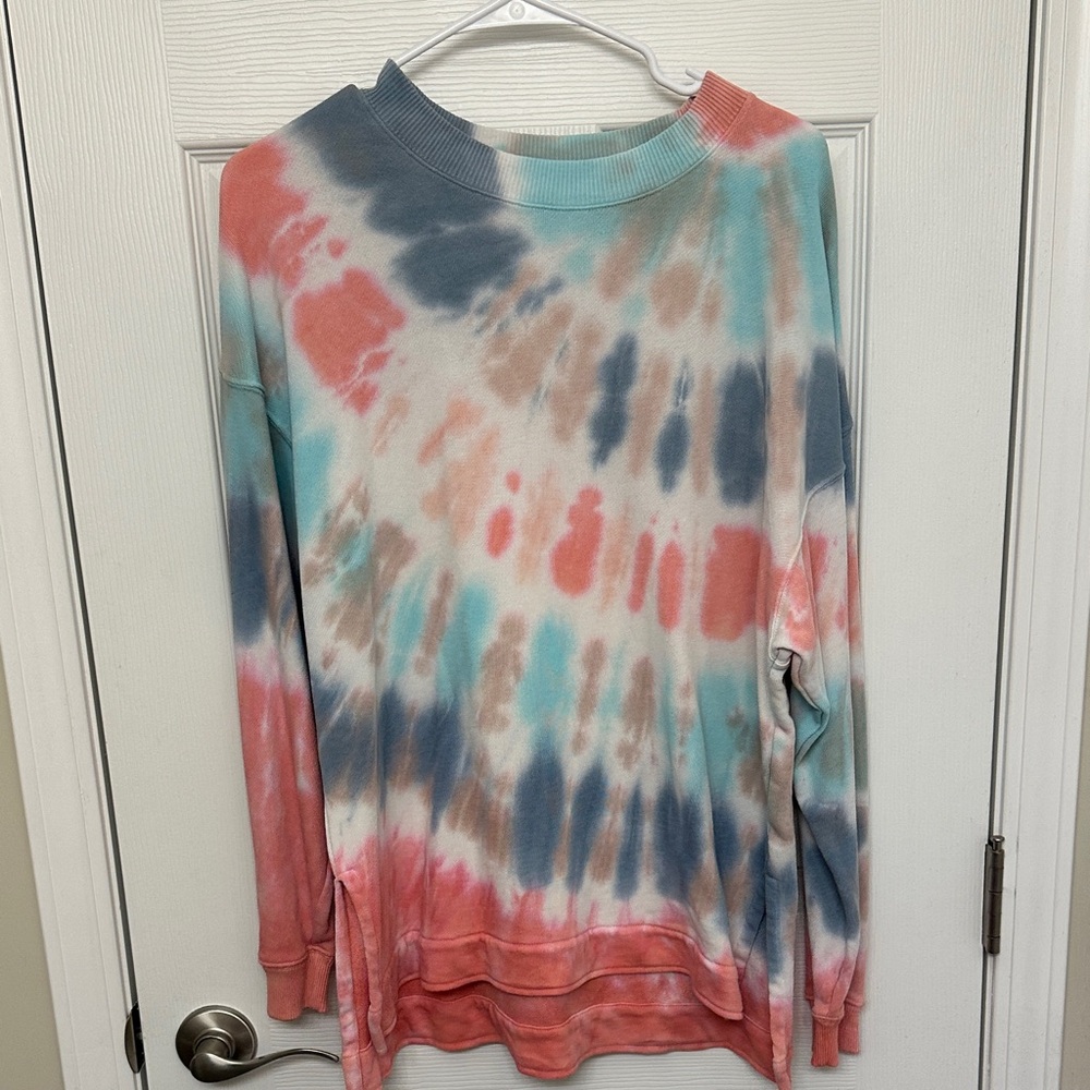 American Eagle Outfitters Pastel Tie-Dye Sweatshirt